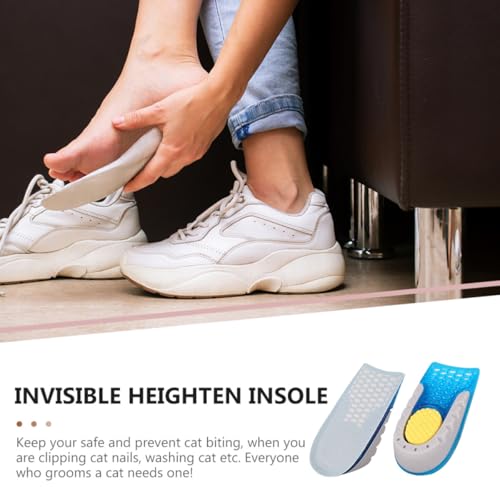 Plantillas invisibles elevadoras 2.5 cm azules para calzado miniatura 6