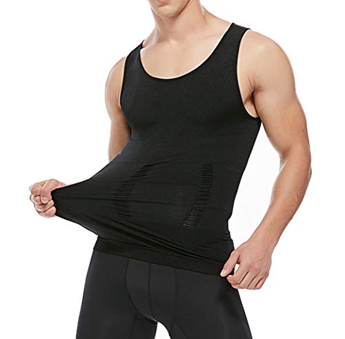 Faja chaleco adelgazante masculino que estimula la sudoración abdominal con alta elasticidad