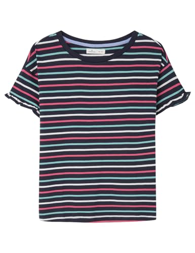 SPRINGFILED Camiseta Mangas Volante, Camiseta Mujer, blue, S