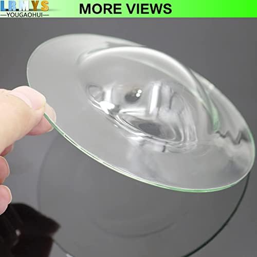 LRMYS 115mm Replacement Oil Burner Dish, Clear 4.5" Wax Melt Warmer Liner Round Glass Dish, Candle Warmer Bowl Plate Wax Tray for Scented Wax Aroma Electric Therapy Lamp Melter Wax Burner, 1 Pack