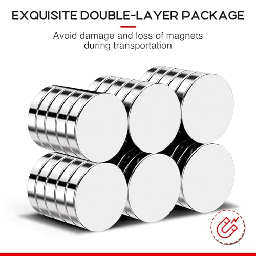 Image of 30Pcs Small Strong Magnets, 18x3mm Round Refrigerator Magnets