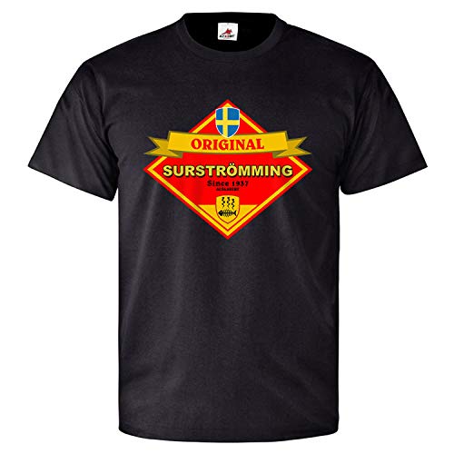 T-shirt Surströmming noir XL ample contre les vêtements banals
