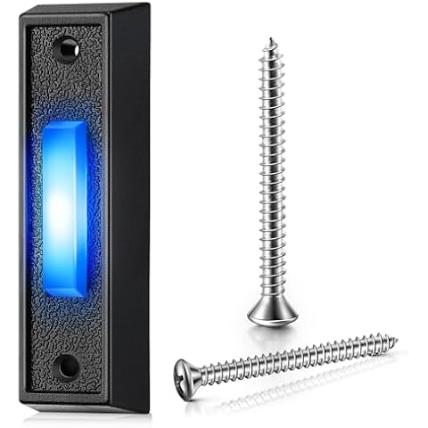 Saillong LED Lighted Doorbell Button Wired Cover