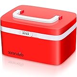 SereneLifeHome Medicine Lock Box Storage, Holds Up To 26 Medication Prescription Bottles, Lockable...