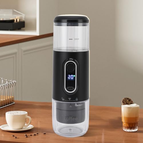 Cafetera portátil eléctrica para cápsulas y café molido 100 ml miniatura 3