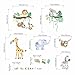 Amimagen Animal Wall Decals for Baby: Peel & Stick Wall Stickers for Nursery Kids Room Decor - Forest & Safari Theme - Easy to Apply & Removable - Ages 0-12 Years