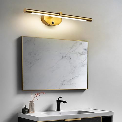 Lámpara LED para Espejo de baño con Interruptor pulsador, Moderna lámpara de Pared de Metal para Cuadros, iluminación de Pared para tocador de Maquillaje, iluminación para Marcos de Fotos.