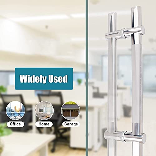 Poignée de porte en acier inoxydable 100 cm double face push-pull - 3