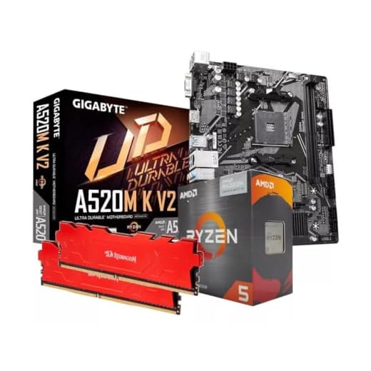 KIT UPGRADE AMD RYZEN 5 5600GT - GIGABYTE A520M-K - 8GB 3200MHZ - RADEON VEGA 7 INTEGRADO