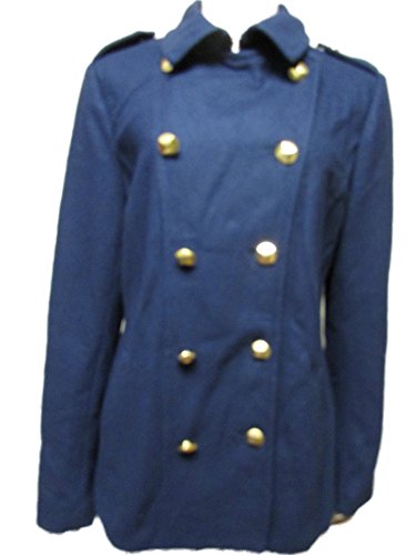 Rachel Roy Women's Wool Pea Coat XL Navy Blue