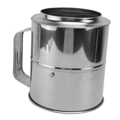 ABOOFAN 1Pc Handheld Flour Sifter Capacity Stainless Steel Sieve Tool for Baking Fine Mesh Strainer for Cocoa Cake Seasoning and Baking Powder Easy to Use Home Kitchen Gadget