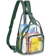 Mildbeer Small Clear Backpack for Women - Convertible Sling & Shoulder, Stadium Approved Festival...