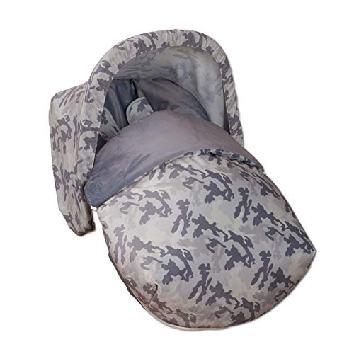 Saco Portabebé Polar COMPLETO Universal + Capota de Regalo + Cubre arneses de regalo!!!! (Little Warrior)