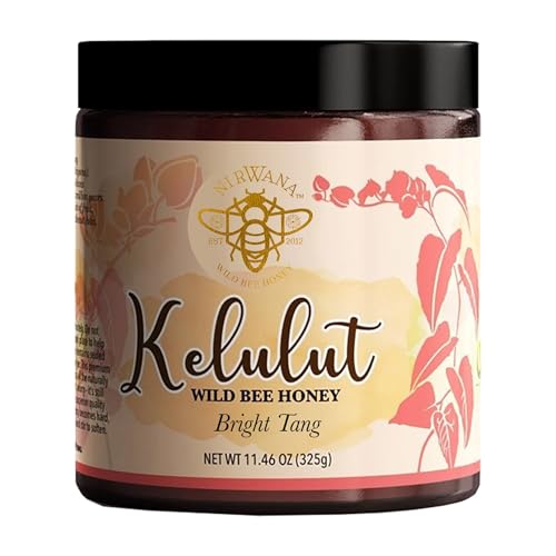 Bright Tang by Nirwana – Pure Wild Stingless Bee (Kelulut) Honey, Malaysian Rainforest Honey, 325 g Glass Jar