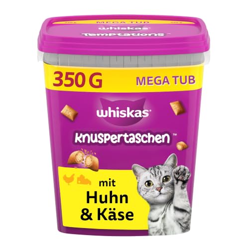 WHISKAS KNUSPERTASCHEN Box Huhn & Käse 2 x 350g