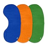 green sprouts Muslin Burp Cloths made from Organic Cotton,Royal Set