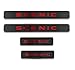 Regulation Compatibile con Renault. Scenic Twingo Laguna Megane Car Porta davanzale Silp Surff Piattino Benvenuto Soglia di Pedale 4D Adesivi in ​​Fibra di Carbonio 4PCS (Color : for Scenic Red)
