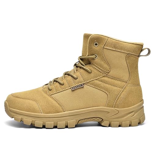 Men's Desert Military Boots Non-slip Comfortable Tactical Work Training Boots Outdoor Hiking Climbing Backpacking Shoes Lace Up Motorcycle Shoes2