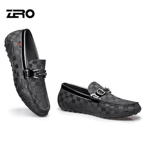ZRO Men's Genuine Leather Penny Loafers - Slip On Driving Shoes for Business Casual & Daily Wear | Breathable & Comfortable3
