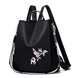 ★ Multifunktional: Diese Segeltuchtasche kann modisch oder retro mit PU-Lederdekoration sein. Sie können diese multifunktionale Tasche je nach Bedarf und Anlass als Umhängetasche, Rucksack oder Handtasche verwenden. Mit dem bequemen Griff können Sie es lange Zeit problemlos tragen.