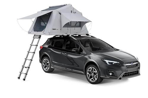 Thule Kukenam 3 Person Rooftop Tent, Durable Weather-Resistant Fabric, Foam Mattress Included, Large Windows and mesh Panels