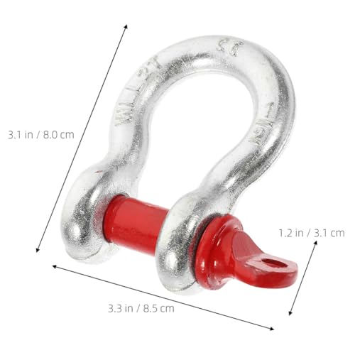 CLISPEED Manilha De Âncora 2 Peças Manilha De Pino De Parafuso Manilha Resistente Anel D 1/2