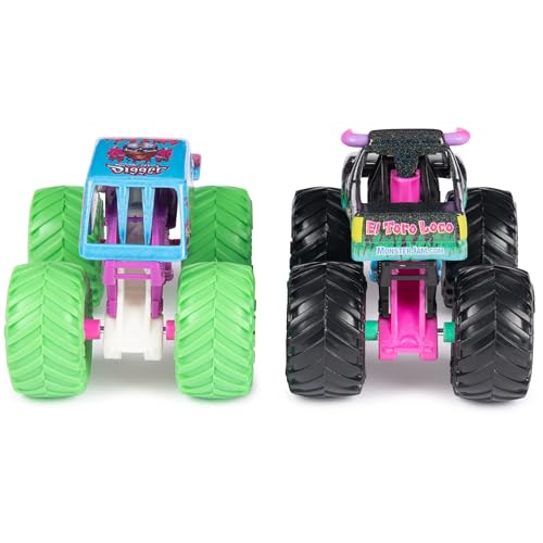 image for Monster Jam, Official Nitro Neon, Son-uva Digger Vs. El Toro Loco, 1:6