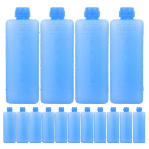 MAGICLULU 15 Paquetes de Hielo con Ventilador de Refrigeración - Paquetes de Enfriamiento Llenos de Agua para Aire Acondicionado - Congelador - Caja de Hielo para Transportar Alimentos, Bebidas,