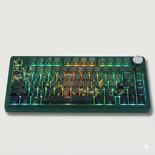 Keycaps PBT de doble inyección Midsummer, juego de 133 teclas perfil Cherry impresas de lado 6