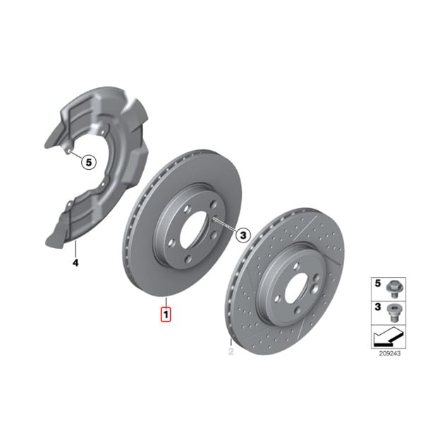 Amazon | MEYLE フロント ブレーキディスク MINI R60 R61 34119804829