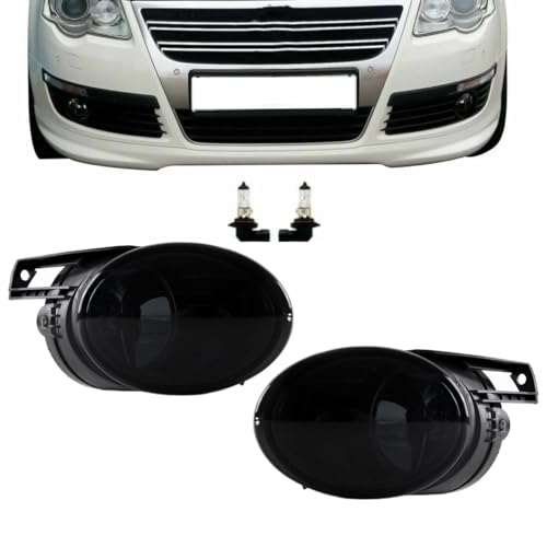 DM Autoteile SET 2x Nebelscheinwerfer Smoke Schwarz LI+RE Passat 3C alle Modelle+H4 Birnen