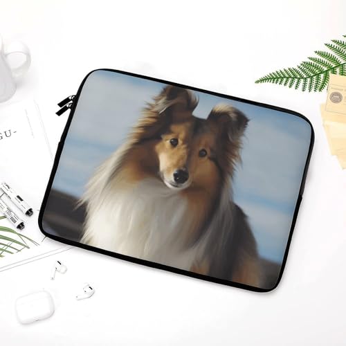 Funda para Laptop 10 pulgadas con diseño Shetland Dog miniatura 3