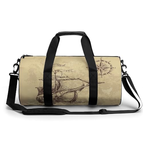 Sac de voyage boussole de bateau compact pour le week-end