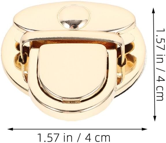 OHPHCALL 10 Pack Purse Push Locks 1.57 inch Round Metal Bag Buckle Clasp for DIY Handbag Making Press Lock Hardware for Purse Cases and Bag Making Supplies image 5