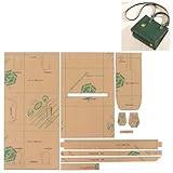Acryl Ledermuster, Wiederverwendbar Handtaschen Schablone, Nählineal für die Herstellung von DIY Einzel Umhängetaschen Zubehör