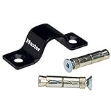 Master Lock 1444EURDAT Anclaje antirrobo de Pared o Suelo, Negro, 13x3,5 cm