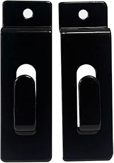 Prolinemax 2 Pcs Black Single Notch Slatwall Hook Hooks Retail Display Metal Picture Hanger