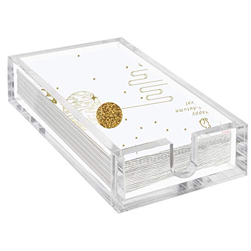 Phineoly Acrylic Guest Towel Napkin Holder, 0.37Inch Thickness Clear Paper Towel Tray, Rectangle Napkin Holders for Kitchen, Dining Room, Bathroom by Phineoly - Used condition - US$15.21