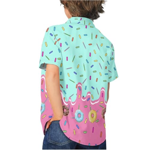 Cumagical Kids Hawaiian Shirts Short Sleeve Vibrant Prints for a Fun Summer Look4