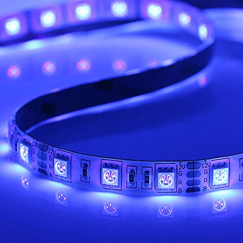 Tira LED flexible UV 12V 5 m 395-405nm IP65 miniatura 4