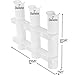 Wall Mounted Fishing Rod Holders Tubes Links Fishing Rod Holder Rack Rests (3-Pole-White)