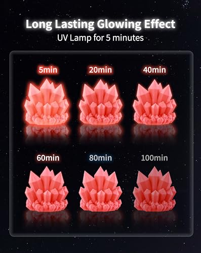 Image of DURAMIC 3D PLA Glow in The Dark Filament Luminous Neatly Wound 1.75mm 1Kg | 3D Printing Filament 1.75mm Dimensional Accuracy + /- 0.02 mm, Fit Most FDM 3D Printers Red to Glow Red