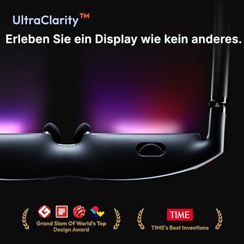 VITURE Pro XR/AR Brille, 135” 120Hz 1000 Nits Display, Harman Audio, elektrochromer Film, für iPhone 17/16/15/Android/Mac/PC/Steam Deck, erstes immersives XR-Erlebnis für Switch 2