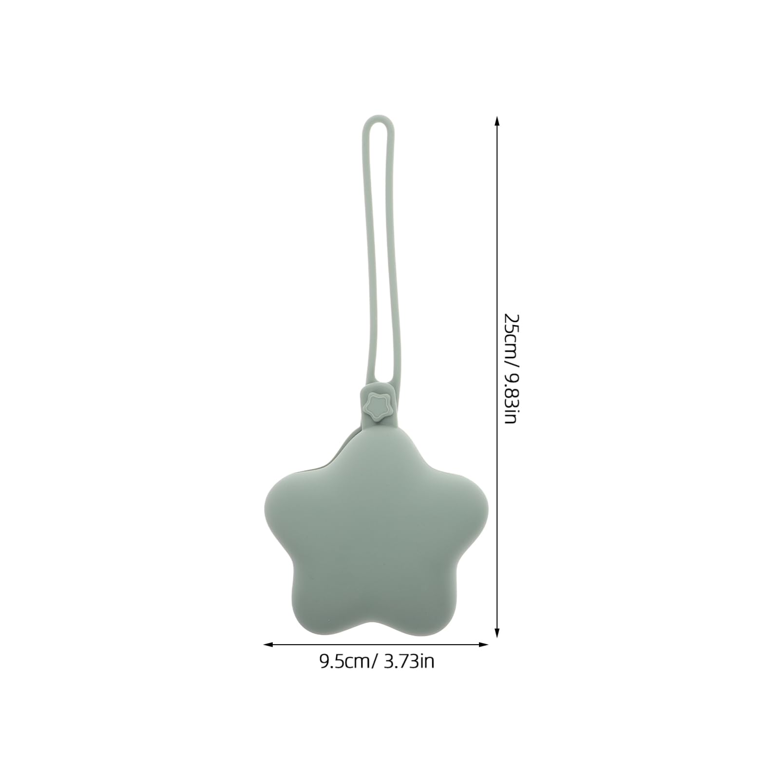 Hohopeti Pacifier Cleaning Storage 2pcs Silicone Pacifier Holder Case Dustproof Portable for Home Travel