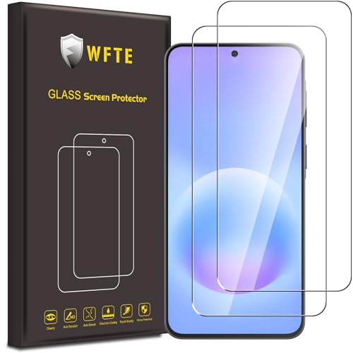 WFTE [2 Pack Protector de Pantalla para Samsung Galaxy A57 5G,9H Dureza,Huellas Dactilares Libre,Sin Burbujas,Cristal Templado Protector de Pantalla para Samsung A57