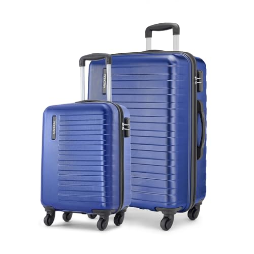 Image of Safari Magnum Incite Set of 2 (Cabin + Large) Trolley Bags Hard Case Polycarbonate 4 Wheels 360 Degree Wheeling Luggage, Travel Bag, Suitcase for Travel, Trolley Bags for Travel, Midnight Blue