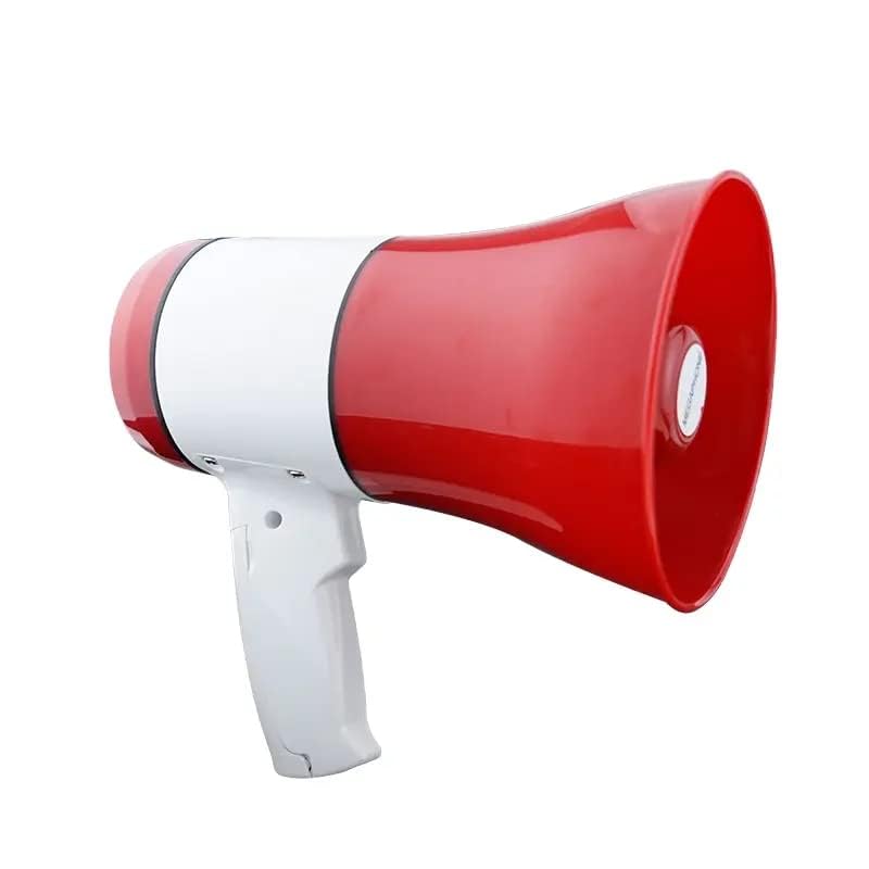 kh Handheld Megaphone with Loud Speaker Built-in Gayatri Mantra, Recorder USB Memory Card Input Talk Record Play Siren Music, Rechargeable Battery Included with Dog Bark Voice