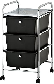 Urban Lifestyle 3 Tier Storage Cart, Black