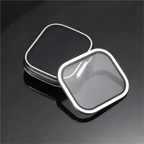 Vidrio templado para Apple Watch Ultra 49mm con marco de titanio para protector Ultra 2 7
