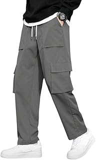 DERIKE Men Cargo Pants 100% Cotton | Relaxed Fit Utility Cargos for Men with 6 Pockets | Breathable Durable Fabric | Casua Price In India